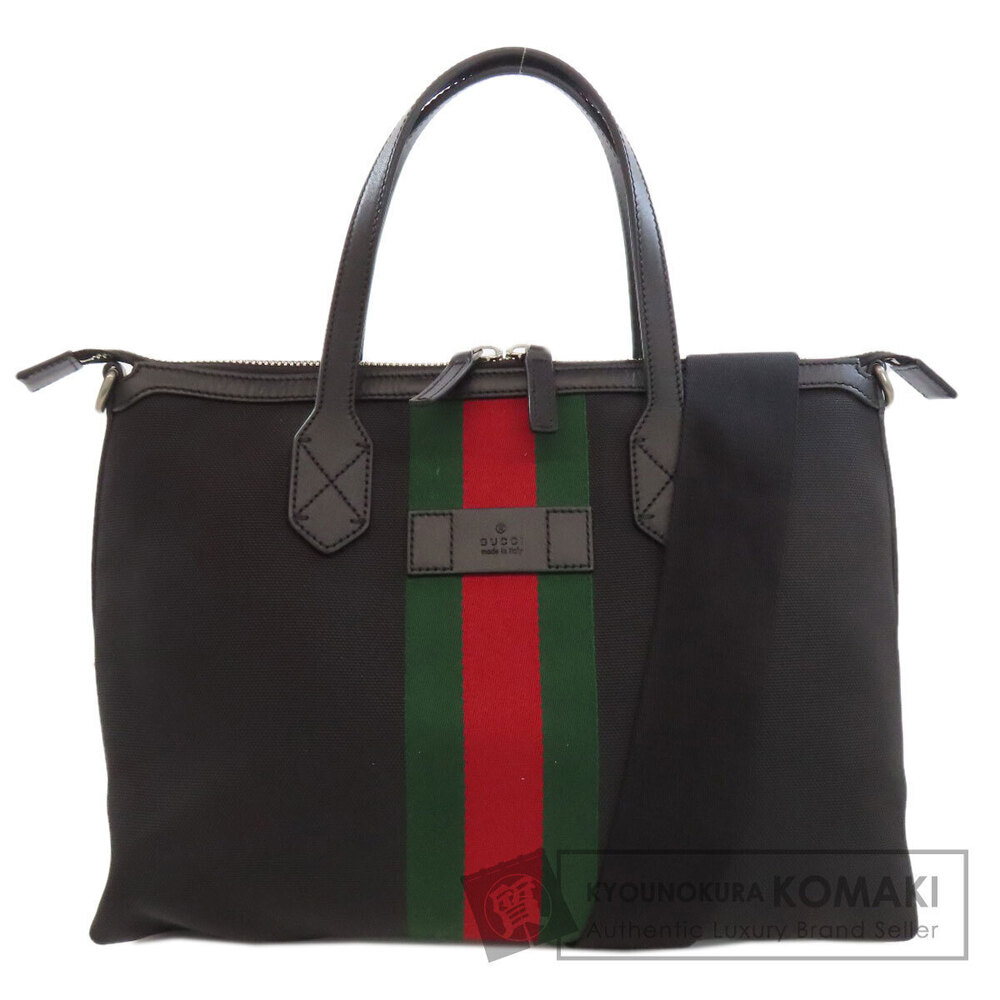 Gucci Sherry Line Shoulder Bag black techno leather